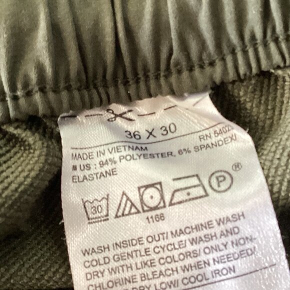 Banana Republic Slim-Tapered Fit Pants Mens Size 36X30 Olive Green - Picture 4 of 10